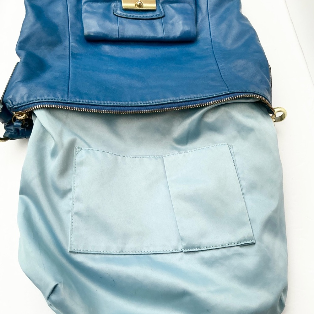 Coach Kristin Blue Genuine Leather Bag - Picture 9 of 9